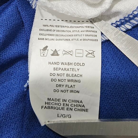 Majestic NY Giants Lace-Up Bling Jersey Size L - Picture 5 of 8